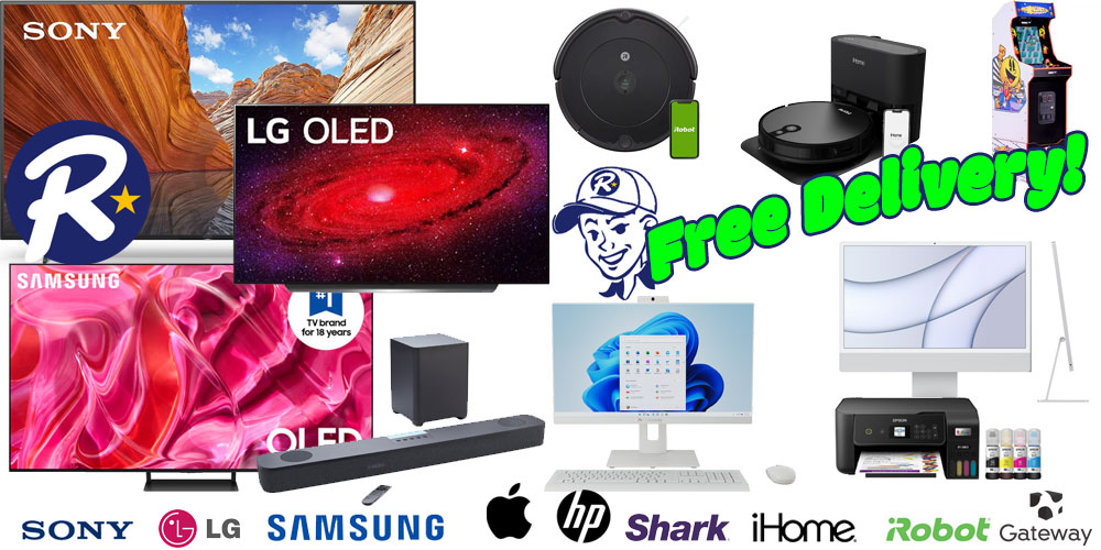 Rent Top Quality Electronics:  TVs, Computers, robot vacuums, and more